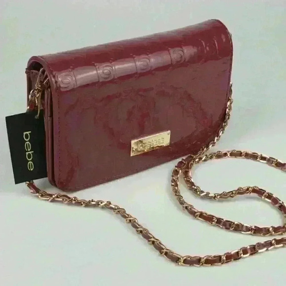 COPY - Bebe Womens Dana Embossed Crossbody Bag NWT $69 - Picture 2 of 8